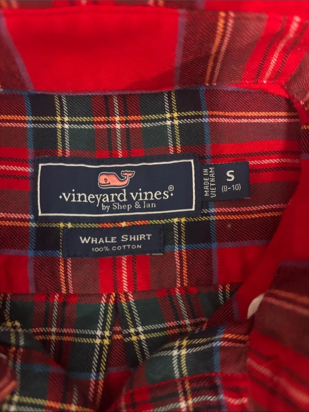 Vineyard Vines Red Plaid Button-Down Shirt for Kids - Multicolor Tartan